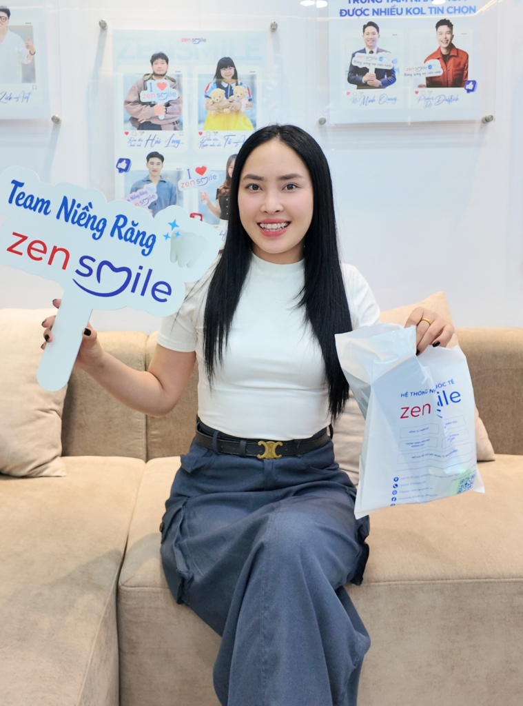 KOC sử dụng dịch vụ Niềng răng mắc cài smart sứ tại Nha khoa Zensmile